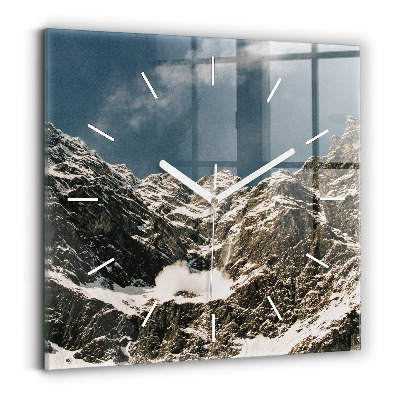Pendule carrée en verre Monts Watzmann