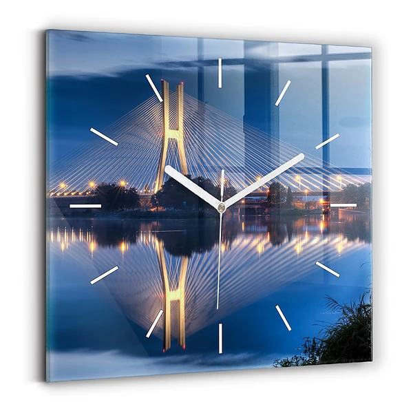 Horloge murale carrée Pont Rędziński Wroclaw