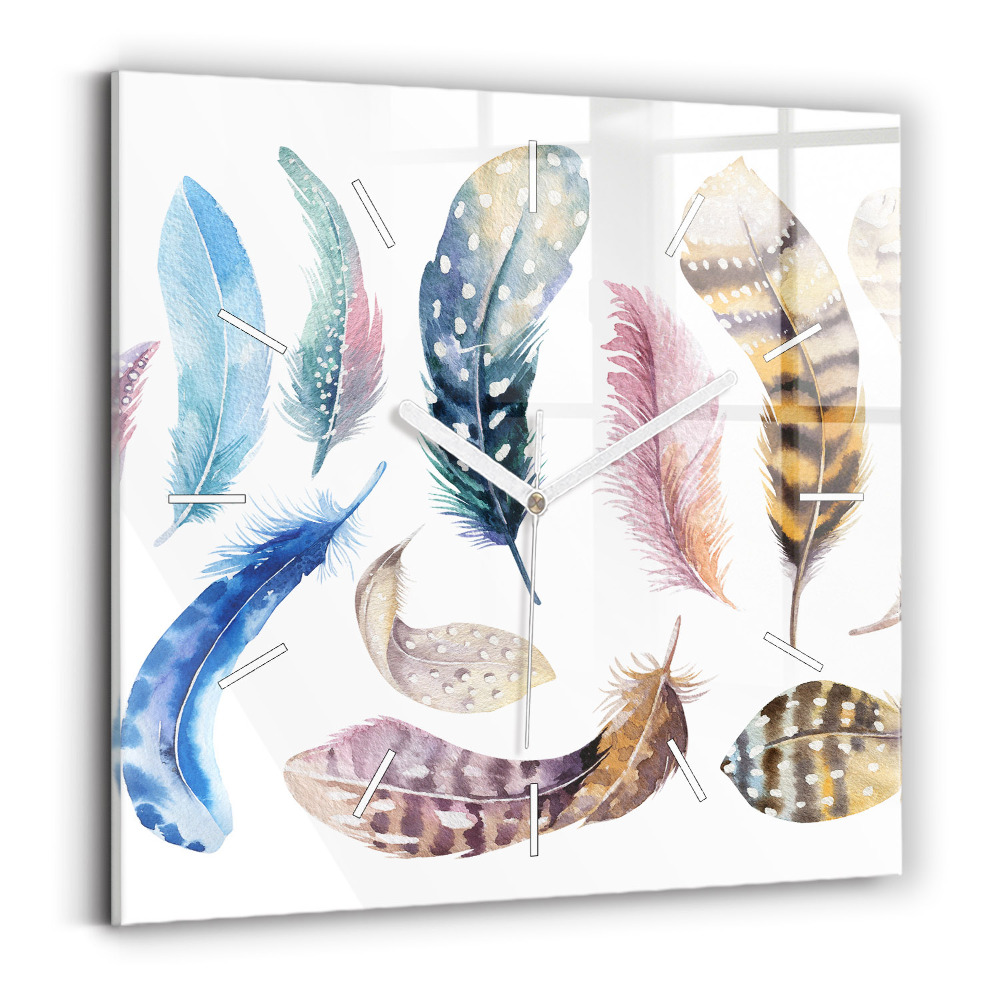 Pendule carrée en verre Illustration rétro