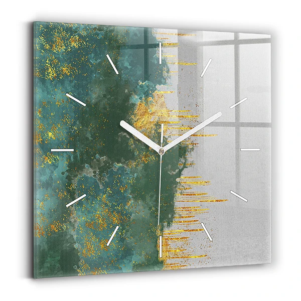 Horloge murale carrée Motif décoratif