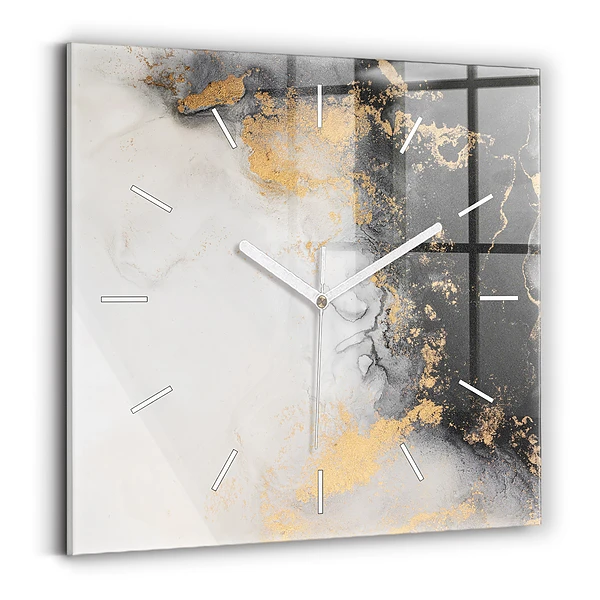 Horloge murale carrée Marbre artistique