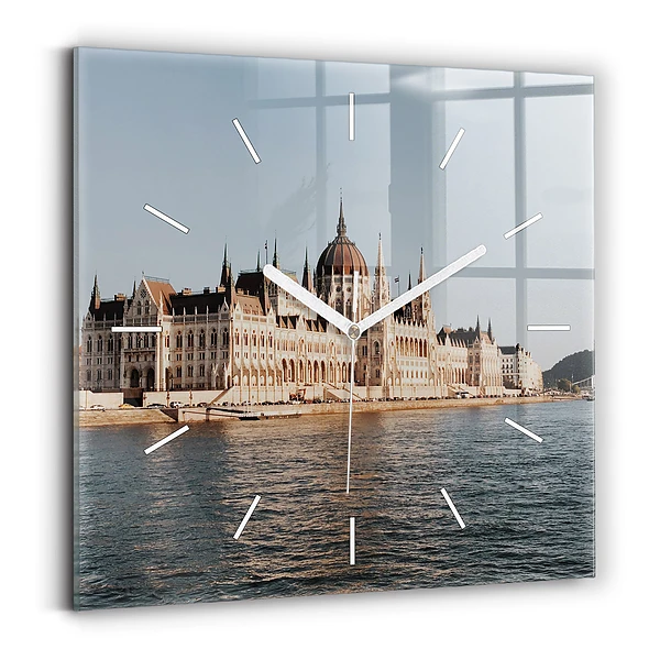 Horloge murale carrée Parlement à Budapest