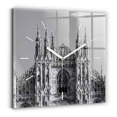 Horloge carrée en verre Cathédrale Duomo Di Milano