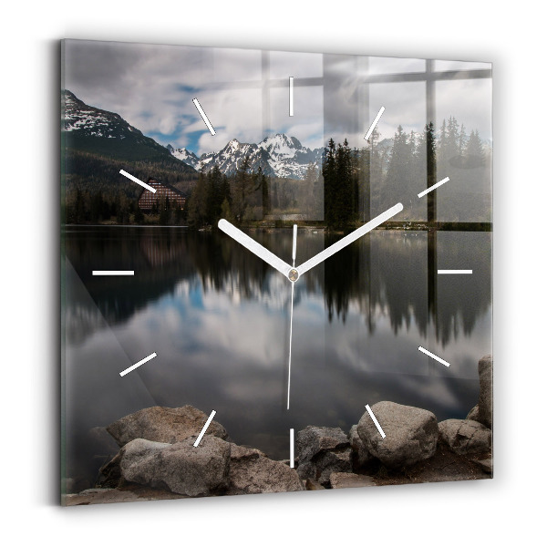 Horloge murale carrée Hautes Tatras en Slovaquie