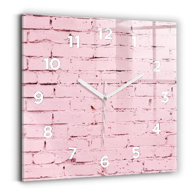 Horloge murale carrée Mur de briques
