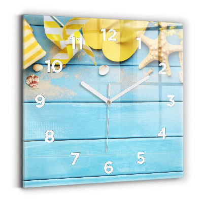 Pendule carrée en verre Accessoires de plage et planches