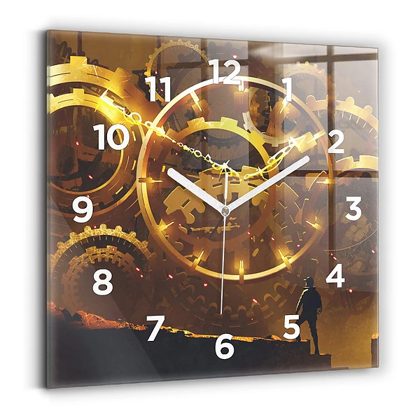 Horloge murale carrée Temps - Mécanisme