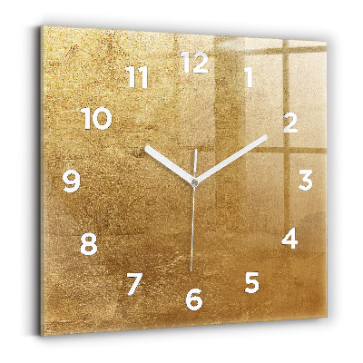 Horloge carrée en verre Toile décorative