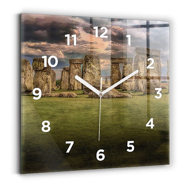 Pendule carrée en verre Stonehenge Nimbostratus
