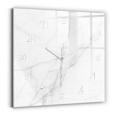 Horloge murale carrée Marbre décoratif