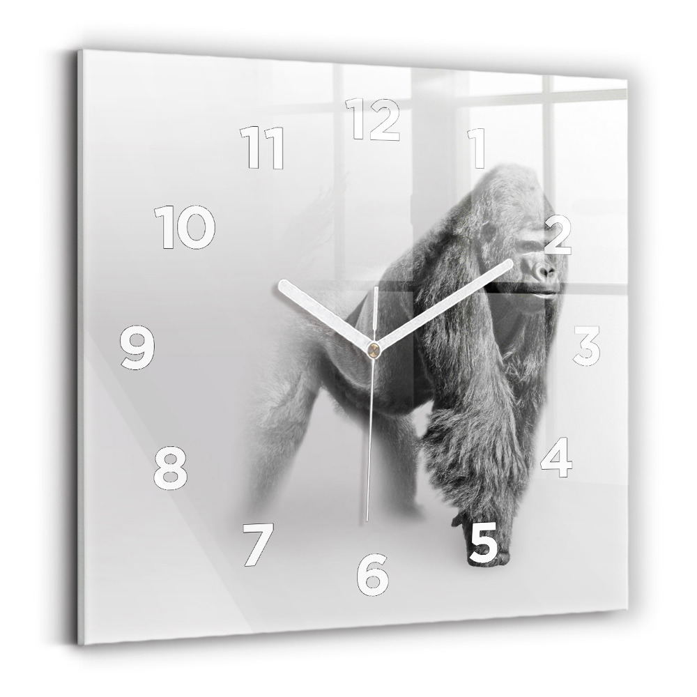 Pendule carrée en verre Collection d'art animalier