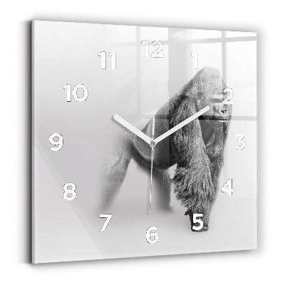 Pendule carrée en verre Collection d'art animalier