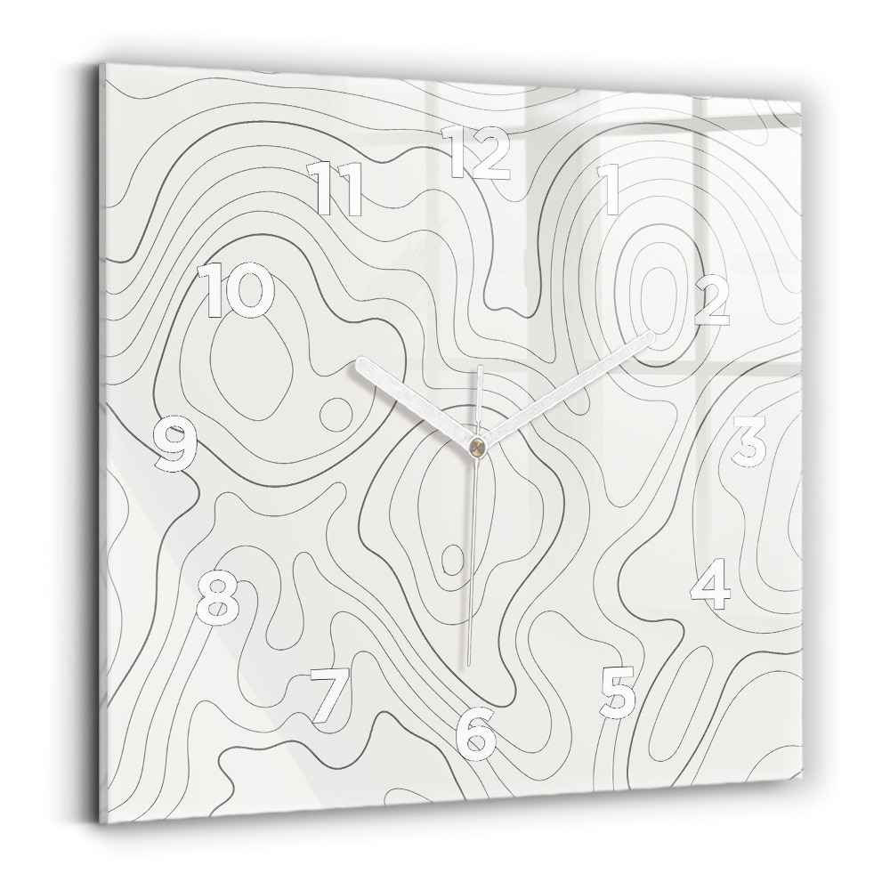 Horloge murale carrée Taches abstraites