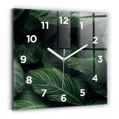 Horloge carrée en verre Moustique tropicale