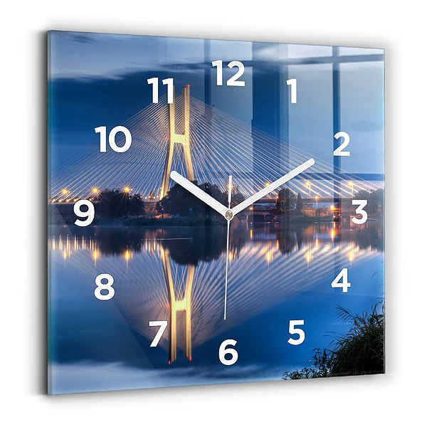 Horloge murale carrée Pont Rędziński Wroclaw