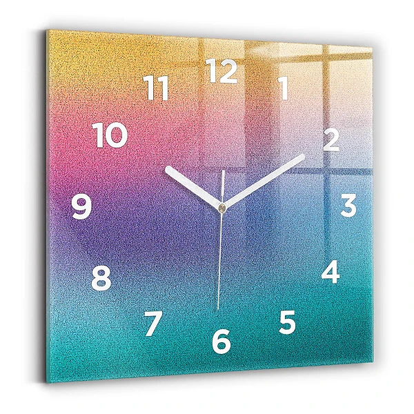 Horloge murale carrée Motif dégradé