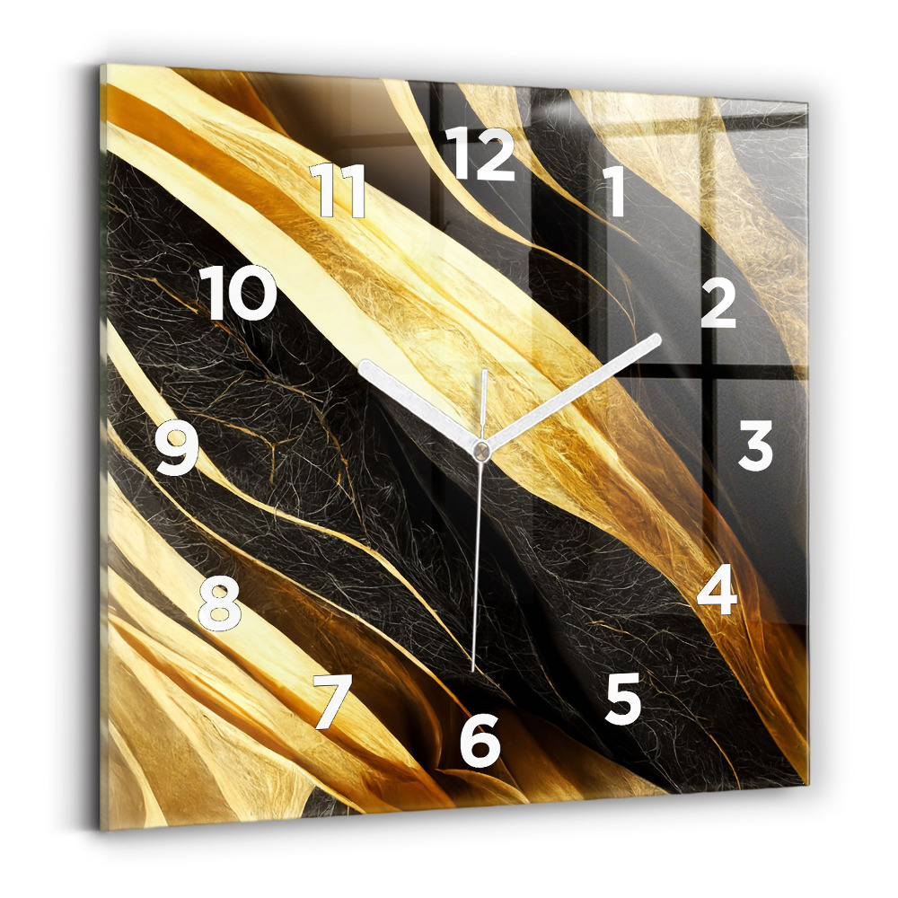 Horloge murale carrée Abstraction élégante