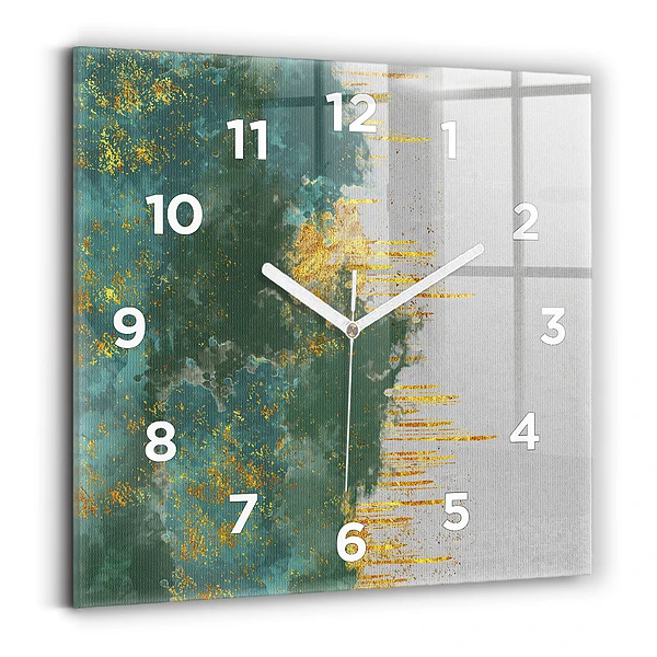 Horloge murale carrée Motif décoratif