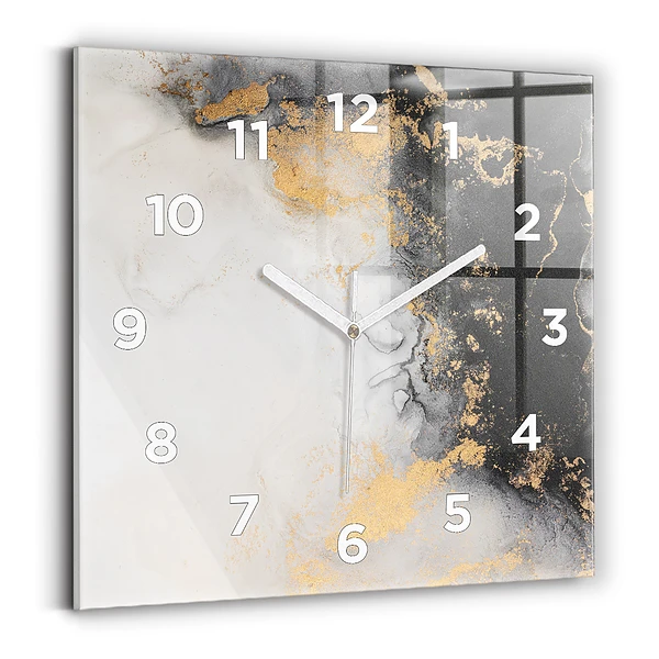 Horloge murale carrée Marbre artistique