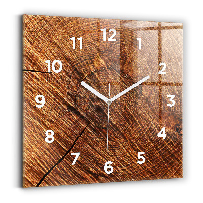 Horloge murale carrée Bois décoratif