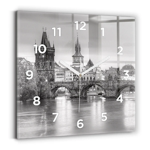 Horloge murale carrée Pont Charles à Prague