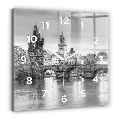 Horloge murale carrée Pont Charles à Prague