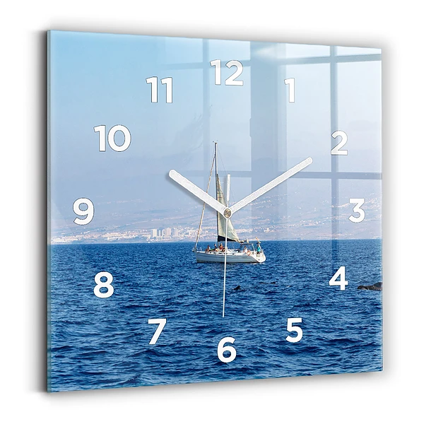 Horloge murale carrée Yacht à Tenerife