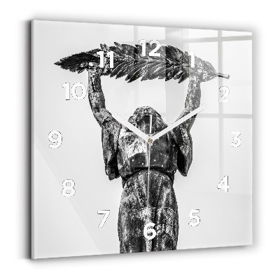 Horloge murale carrée Statue de la Liberté à Budapest