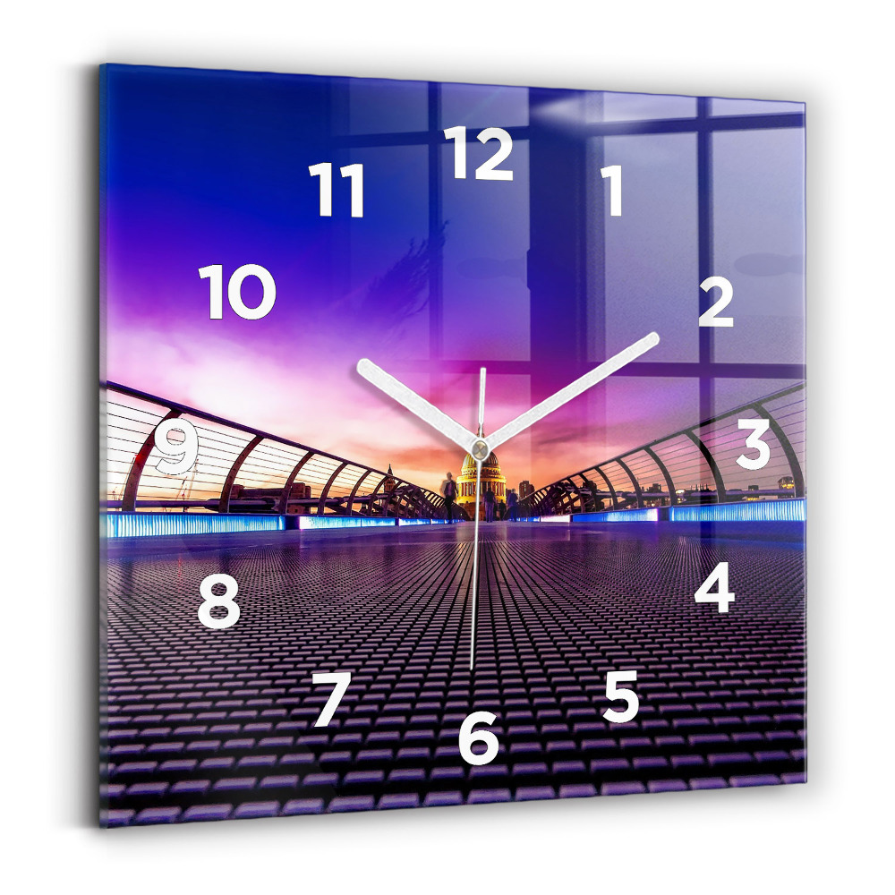 Horloge carrée en verre Cathédrale Saint-Paul