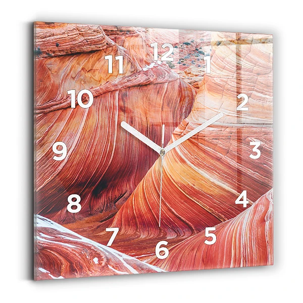 Pendule carrée en verre Grand Canyon pittoresque