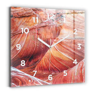 Pendule carrée en verre Grand Canyon pittoresque