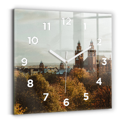 Pendule carrée en verre Galerie d'art à Glasgow