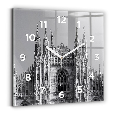 Horloge carrée en verre Cathédrale Duomo Di Milano