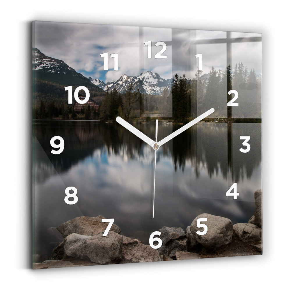 Horloge murale carrée Hautes Tatras en Slovaquie