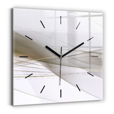 Horloge murale carrée Abstraction lumineuse