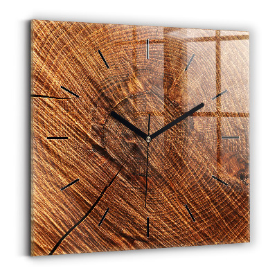 Horloge murale carrée Bois décoratif
