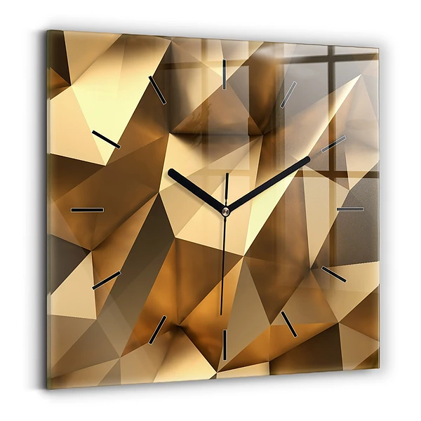 Horloge murale carrée Texture géométrique