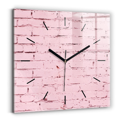 Horloge murale carrée Mur de briques