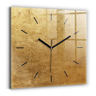 Horloge carrée en verre Toile décorative