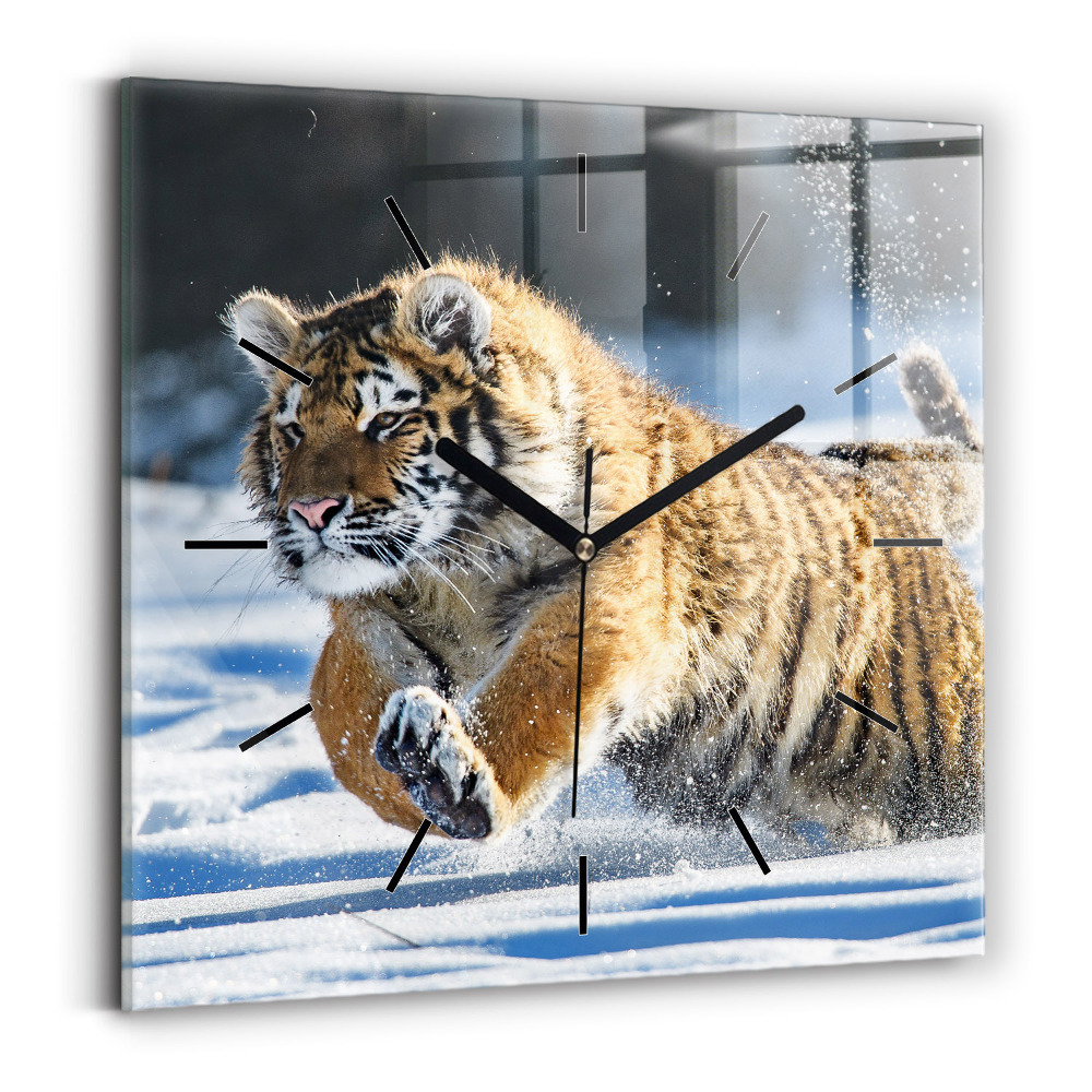 Horloge murale carrée Un pas en avant audacieux