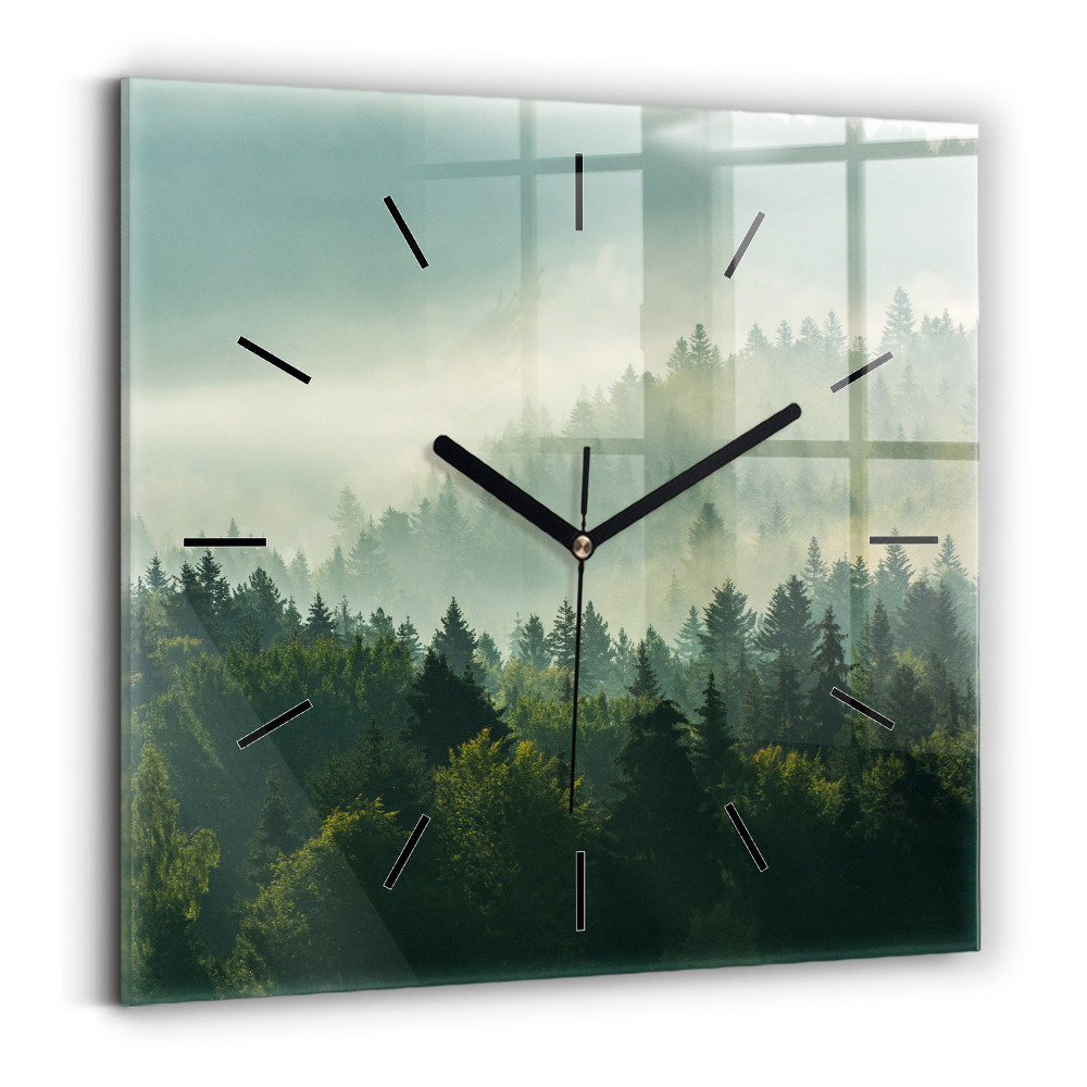 Horloge murale carrée Enfants au lever du soleil