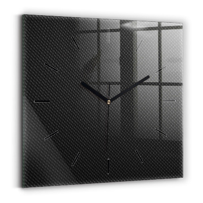 Horloge carrée en verre Abstrait sombre