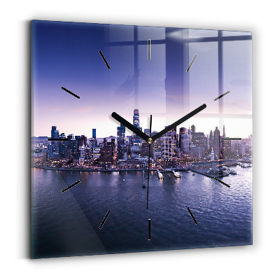 Pendule carrée en verre Vue de San Francisco
