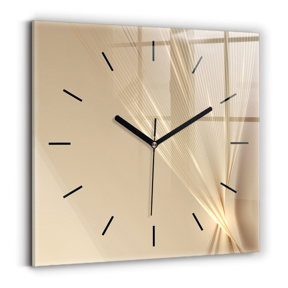 Horloge murale carrée Lumière abstraite