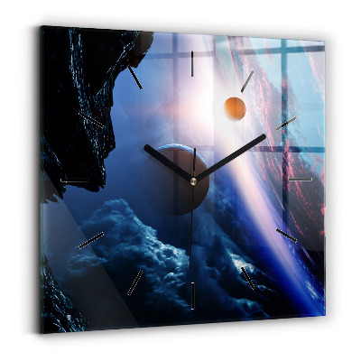 Horloge murale carrée Grande galaxie