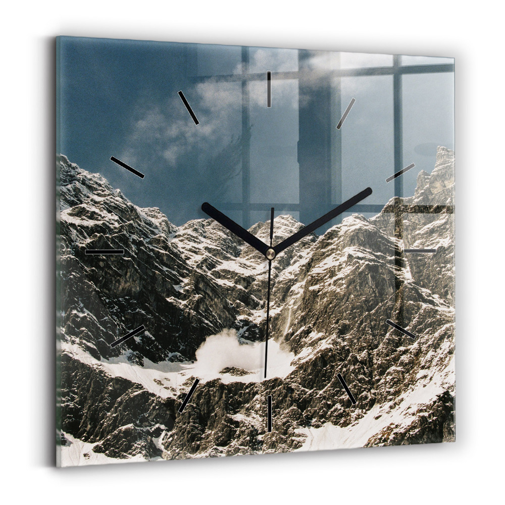 Pendule carrée en verre Monts Watzmann