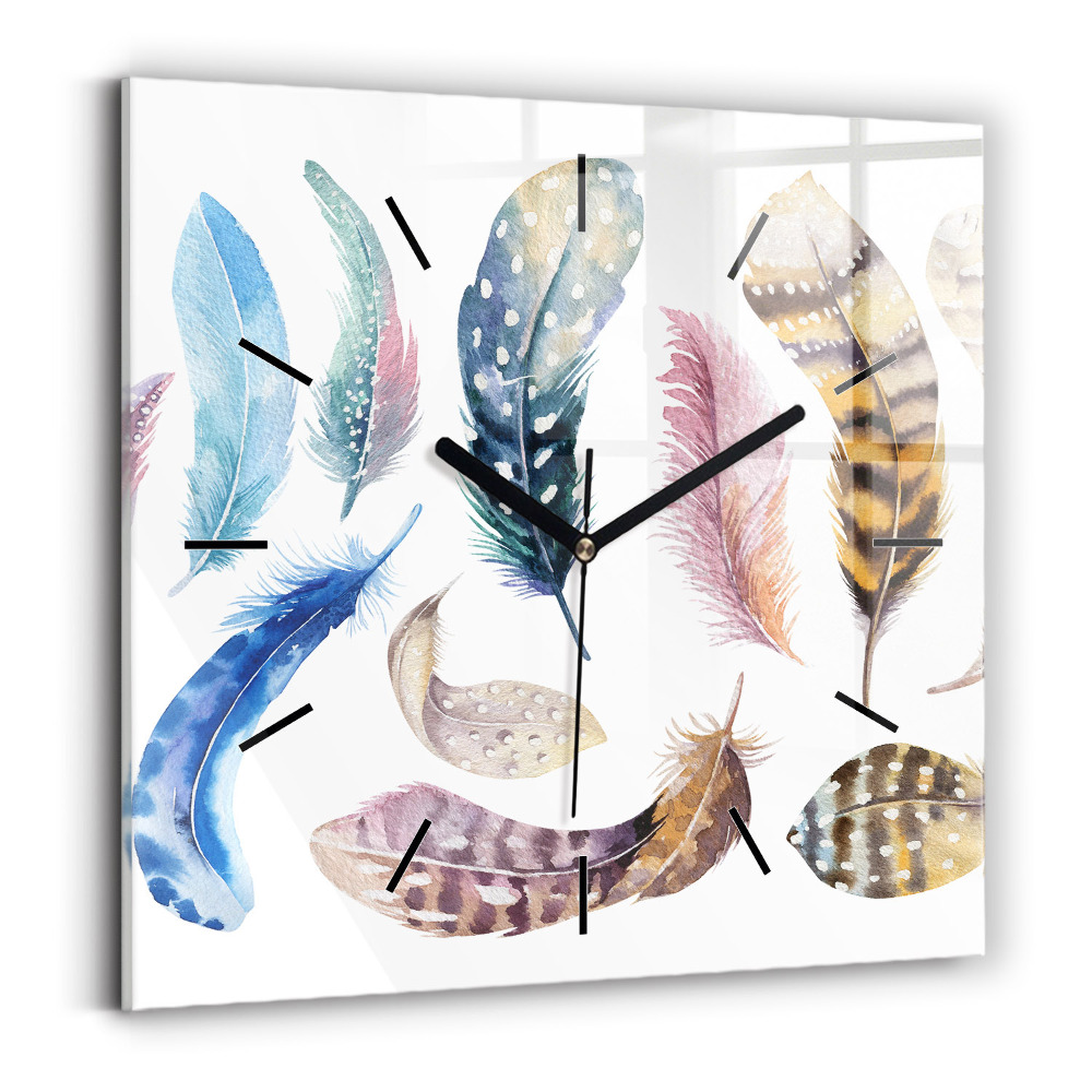 Pendule carrée en verre Illustration rétro