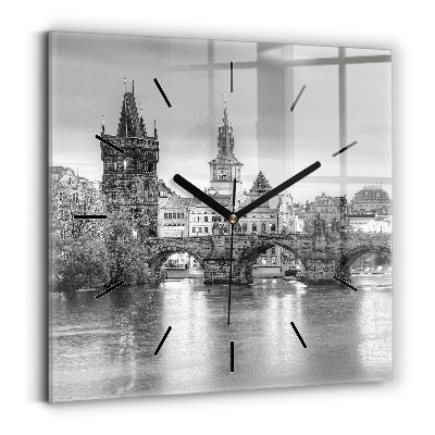 Horloge murale carrée Pont Charles à Prague