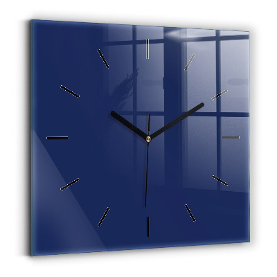 Horloge murale carrée Bleu marine
