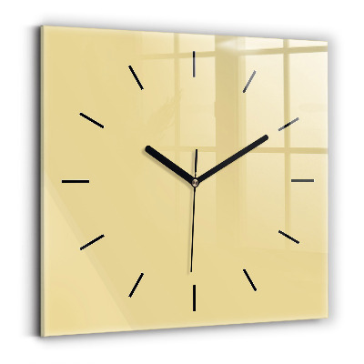 Horloge murale carrée Crème